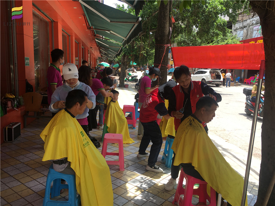 長塘，六景，巒城，中共麗竹美發(fā)隊來啦