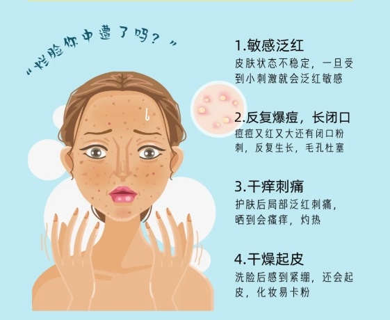 用護膚品爛臉怎么辦？南寧皮膚管理中心教你