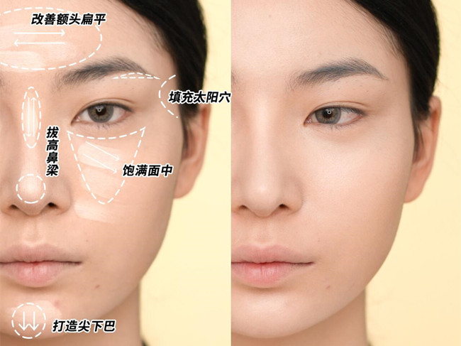 南寧美妝教學(xué)：光影化妝術(shù)教程，打造骨感臉