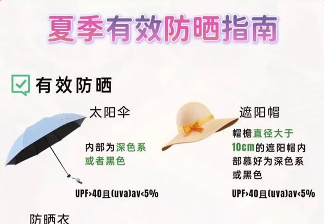 夏季如何有效防曬，美容護膚零基礎