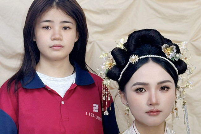 婚禮秀禾造型，南寧化妝訓(xùn)練