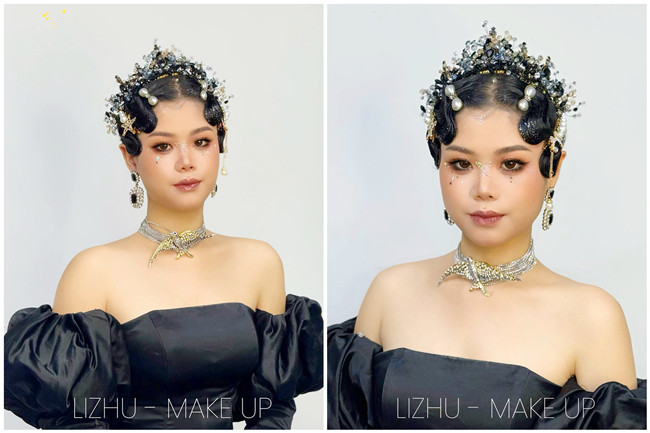 輕奢手推波紋造型， 廣西新娘妝造教學(xué)作品