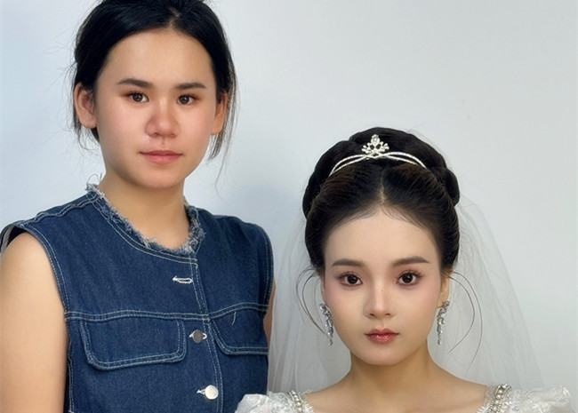 新娘造型，廣西影樓化妝培訓(xùn)學(xué)員作品