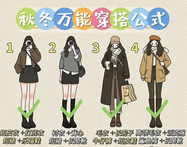 秋冬通用穿搭技巧，廣西化妝形象設(shè)計學(xué)校分享